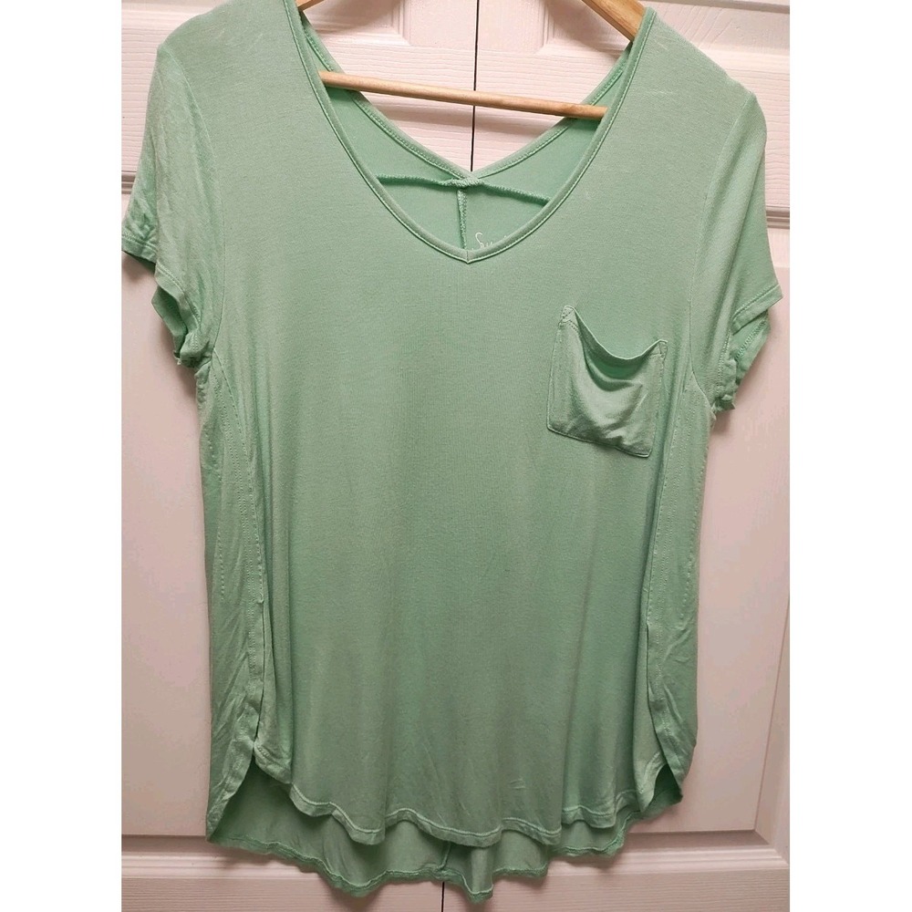 Sweet Tea's By Pink Rose Woman's XL Sea Green Shirt Sleeve Shirt
